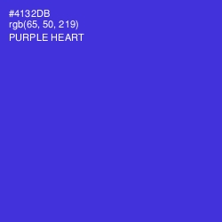 #4132DB - Purple Heart Color Image